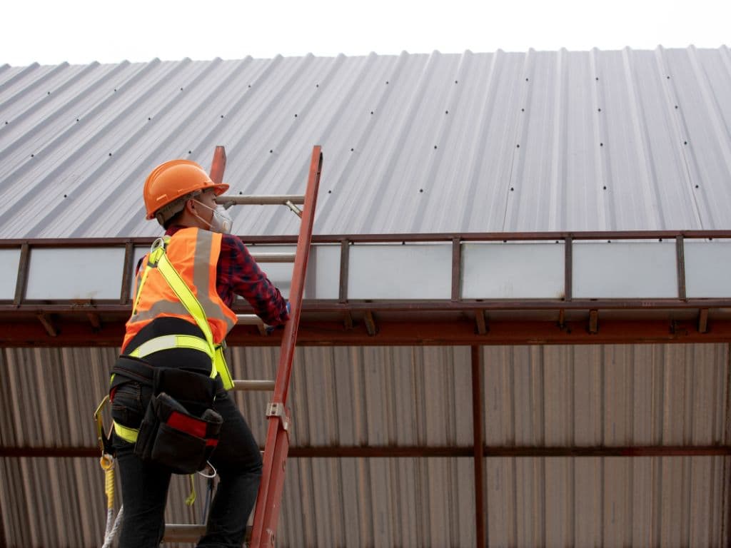 Photo of Roofer Installing Metal Roof in Fort Lauderdale